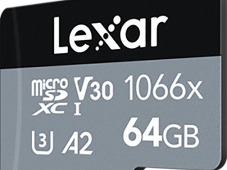 Cartão de Memória MicroSDXC Lexar Professional 1066x - 64GB - Silver Online