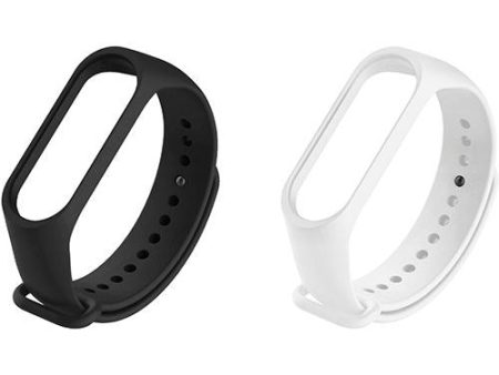 Pack Braceletes 4-OK para Pulseira de Atividade Xiaomi Mi Band 6 5 - Branco Preto - 2uni Online now