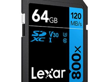 Cartão de Memória SDXC Lexar 800x V10 - 64GB Hot on Sale