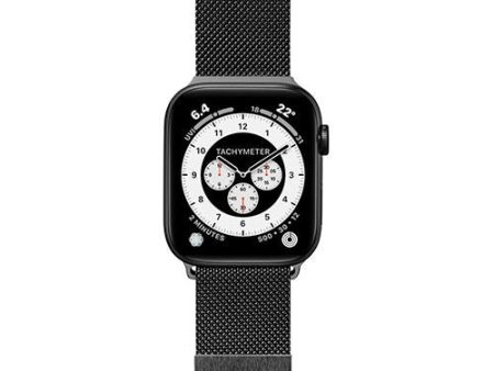 Bracelete Laut para Apple Watch 38-40-41 Milanesa - Preto For Sale