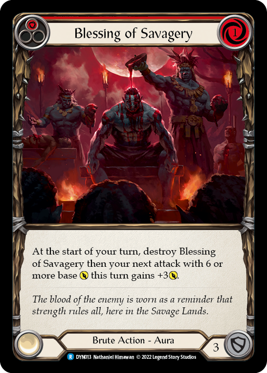 Blessing of Savagery (Red) [DYN013] (Dynasty) For Sale