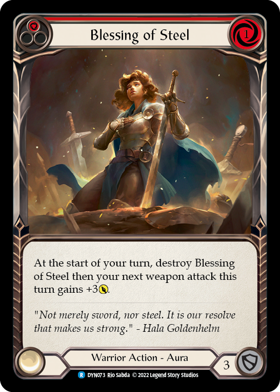 Blessing of Steel (Red) [DYN073] (Dynasty) For Sale